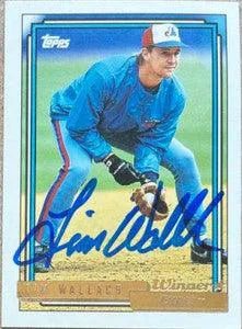 Tim Wallach Signed 1992 Topps Gold Winner Baseball Card - Montreal Expos