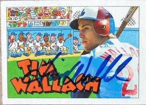 Tim Wallach Signed 1992 Topps Kids Baseball Card - Montreal Expos