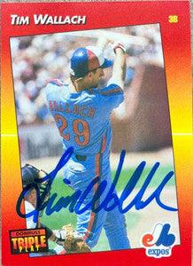 Tim Wallach Signed 1992 Triple Play Baseball Card - Montreal Expos - PastPros