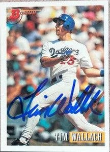 Tim Wallach Signed 1993 Bowman Baseball Card - Los Angeles Dodgers