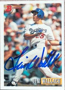 Tim Wallach Signed 1993 Bowman Baseball Card - Los Angeles Dodgers - PastPros