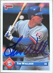 Tim Wallach Signed 1993 Donruss Baseball Card - Montreal Expos - PastPros