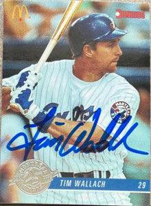 Tim Wallach Signed 1993 Donruss McDonald's Baseball Card - Montreal Expos - PastPros