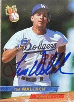 Tim Wallach Signed 1993 Fleer Ultra Baseball Card - Los Angeles Dodgers