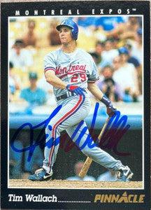 Tim Wallach Signed 1993 Pinnacle Baseball Card - Montreal Expos - PastPros