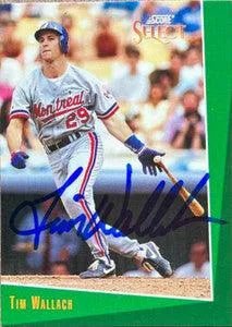 Tim Wallach Signed 1993 Score Select Baseball Card - Montreal Expos