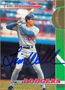 Tim Wallach Signed 1993 Stadium Club Team Baseball Card - Los Angeles Dodgers