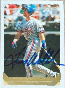 Tim Wallach Signed 1993 Topps Gold Baseball Card - Montreal Expos - PastPros