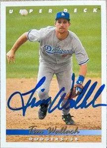 Tim Wallach Signed 1993 Upper Deck Baseball Card - Los Angeles Dodgers