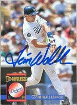 Tim Wallach Signed 1994 Donruss Baseball Card - Los Angeles Dodgers