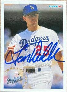 Tim Wallach Signed 1994 Fleer Baseball Card - Los Angeles Dodgers - PastPros