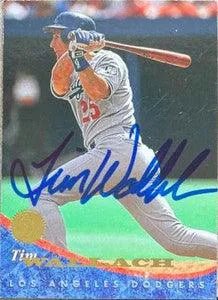 Tim Wallach Signed 1994 Leaf Baseball Card - Los Angeles Dodgers