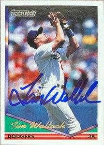 Tim Wallach Signed 1994 Topps Gold Baseball Card - Los Angeles Dodgers - PastPros