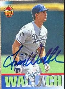 Tim Wallach Signed 1994 Triple Play Baseball Card - Los Angeles Dodgers