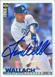 Tim Wallach Signed 1995 Collector's Choice Baseball Card - Los Angeles Dodgers