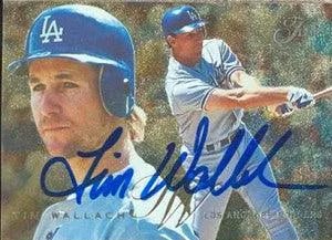 Tim Wallach Signed 1995 Flair Baseball Card - Los Angeles Dodgers