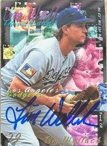 Tim Wallach Signed 1995 Fleer Baseball Card - Los Angeles Dodgers