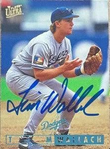 Tim Wallach Signed 1995 Fleer Ultra Baseball Card - Los Angeles Dodgers