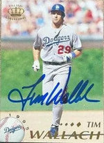 Tim Wallach Signed 1995 Pacific Baseball Card - Los Angeles Dodgers