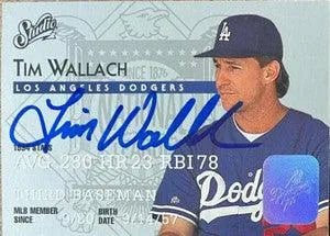 Tim Wallach Signed 1995 Studio Baseball Card - Los Angeles Dodgers