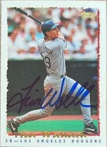 Tim Wallach Signed 1995 Topps Baseball Card - Los Angeles Dodgers