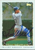 Tim Wallach Signed 1995 Topps Cyberstats Baseball Card - Los Angeles Dodgers
