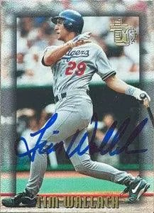 Tim Wallach Signed 1995 Topps Embossed Baseball Card - Los Angeles Dodgers