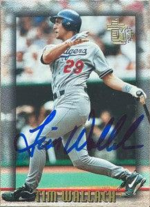Tim Wallach Signed 1995 Topps Embossed Baseball Card - Los Angeles Dodgers - PastPros