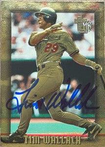 Tim Wallach Signed 1995 Topps Embossed Golden Idols Baseball Card - Los Angeles Dodgers - PastPros