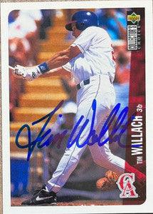 Tim Wallach Signed 1996 Collector's Choice Baseball Card - California Angels - PastPros