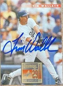 Tim Wallach Signed 1996 Donruss Baseball Card - Los Angeles Dodgers