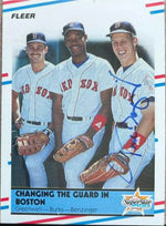 Todd Benzinger Signed 1988 Fleer Baseball Card - Boston Red Sox #630