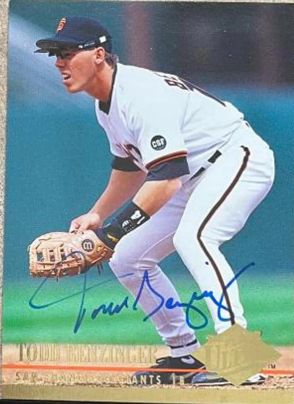 Todd Benzinger Signed 1994 Fleer Ultra Baseball Card - San Francisco Giants