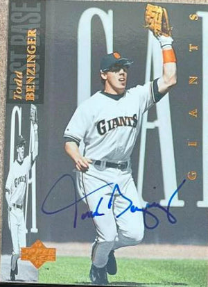 Todd Benzinger Signed 1994 Upper Deck Baseball Card - San Francisco Giants