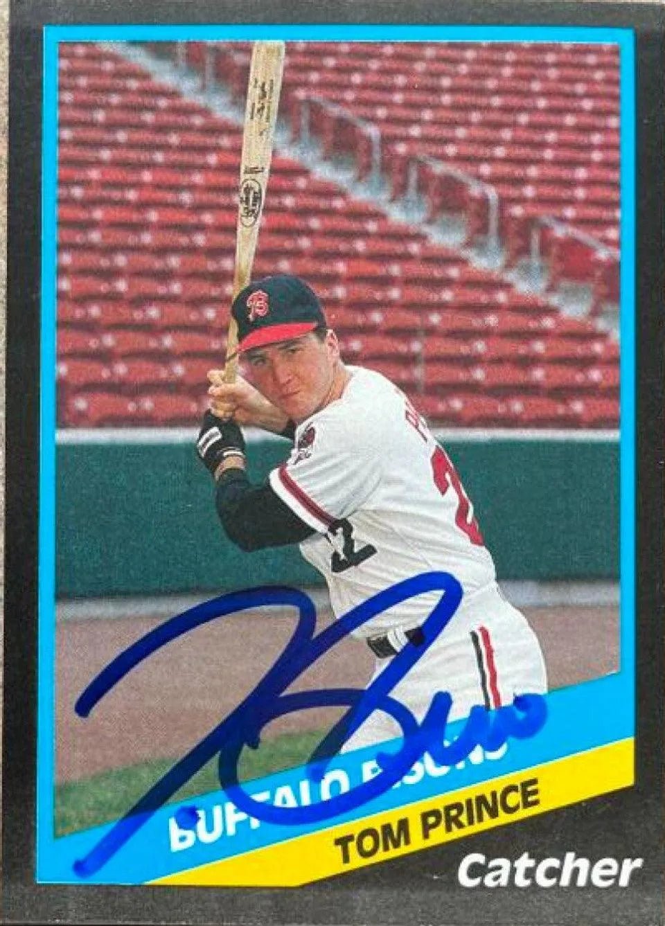 Tom Prince Signed 1988 CMC Baseball Card - Buffalo Bisons