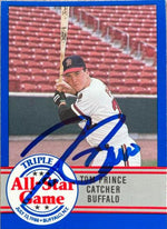 Tom Prince Signed 1988 ProCards AAA All-Stars Baseball Card - Buffalo Bisons - PastPros