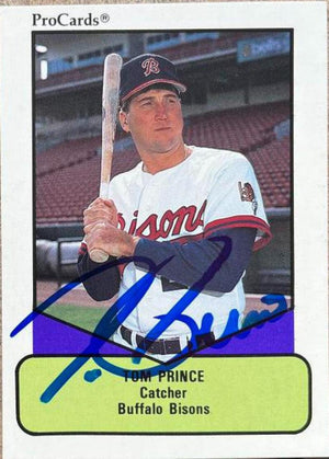Tom Prince Signed 1990 ProCards AAA Baseball Card - Buffalo Bisons - PastPros