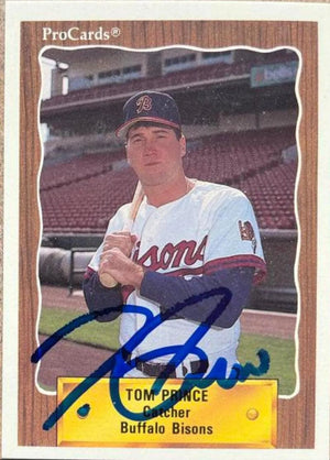 Tom Prince Signed 1990 ProCards Baseball Card - Buffalo Bisons