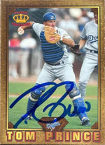 Tom Prince Signed 1997 Pacific Collection Baseball Card - Los Angeles Dodgers