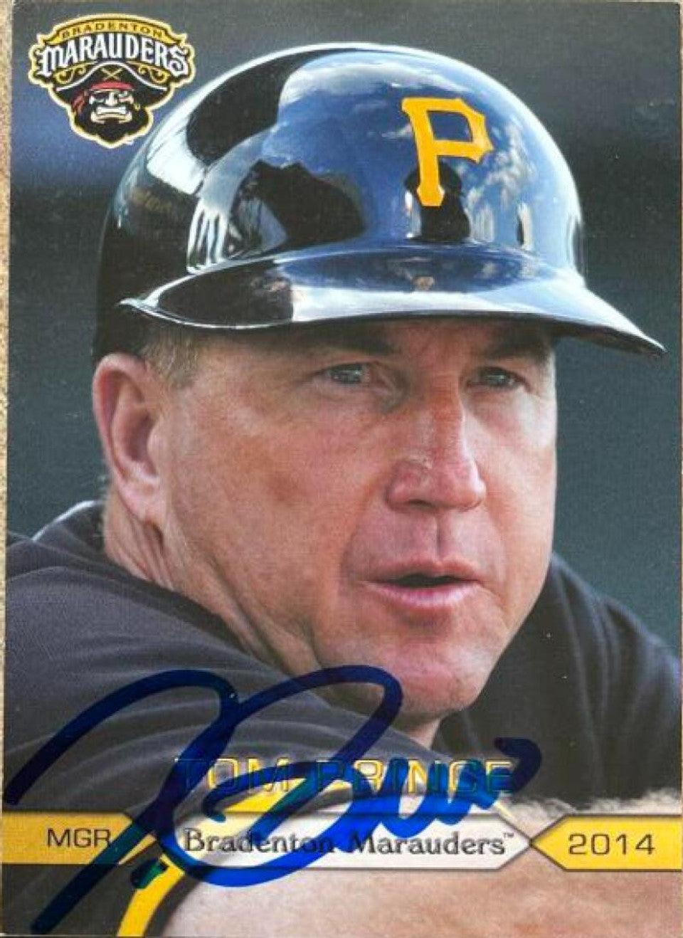 Tom Prince Signed 2014 Grandstand Baseball Card - Bradenton Marauders - PastPros