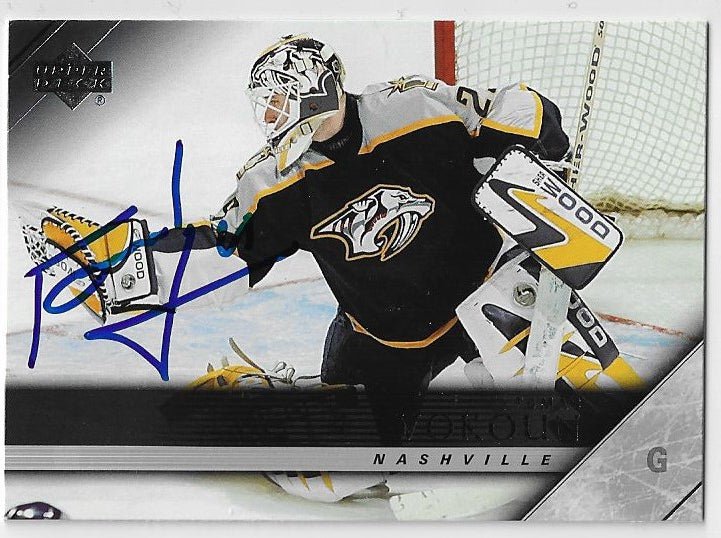 Tomas Vokoun Signed 2005-06 Upper Deck Hockey Card - Nashville Predators
