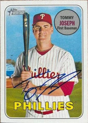 Tommy Joseph Signed 2015 Topps Heritage Baseball Card - Philadelphia Phillies