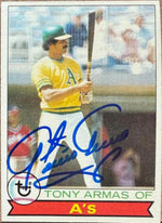 Tony Armas Signed 1979 Topps Baseball Card - Oakland A's