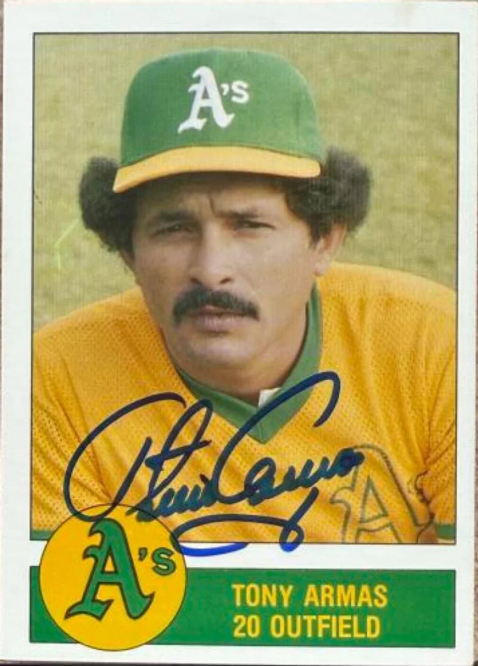 Tony Armas Signed 1982 Granny Goose Baseball Card - Oakland A's