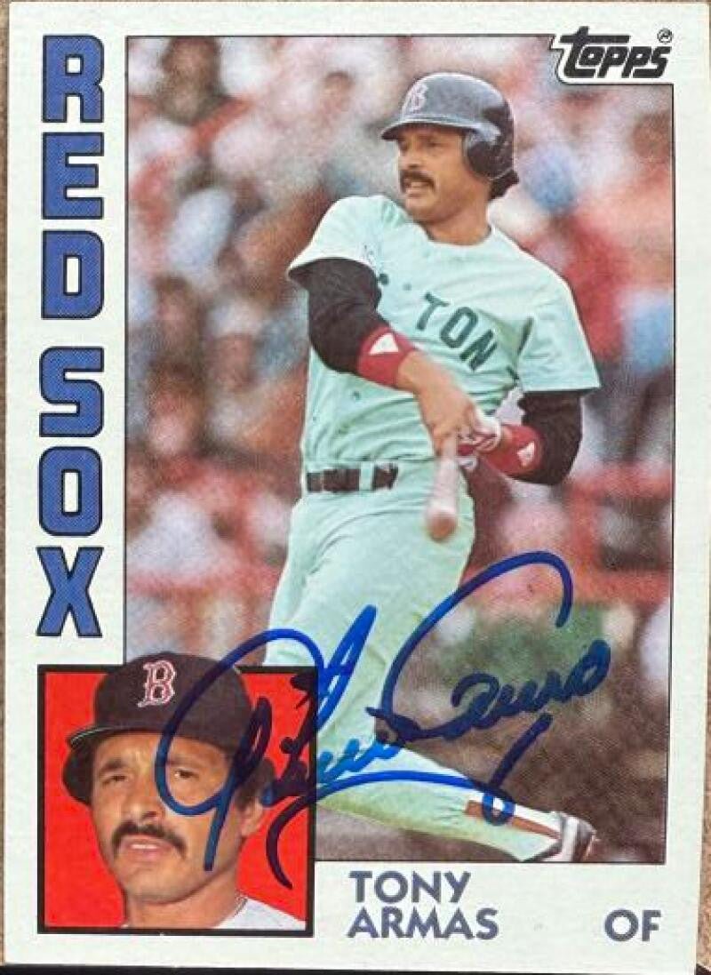 Tony Armas Signed 1984 Topps Baseball Card - Boston Red Sox