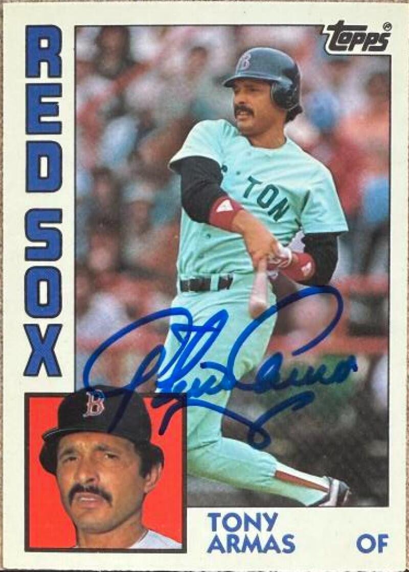 Tony Armas Signed 1984 Topps TIFFANY Baseball Card - Boston Red Sox