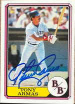 Tony Armas Signed 1987 Topps Boardwalk and Baseball Baseball Card - Boston Red Sox #15