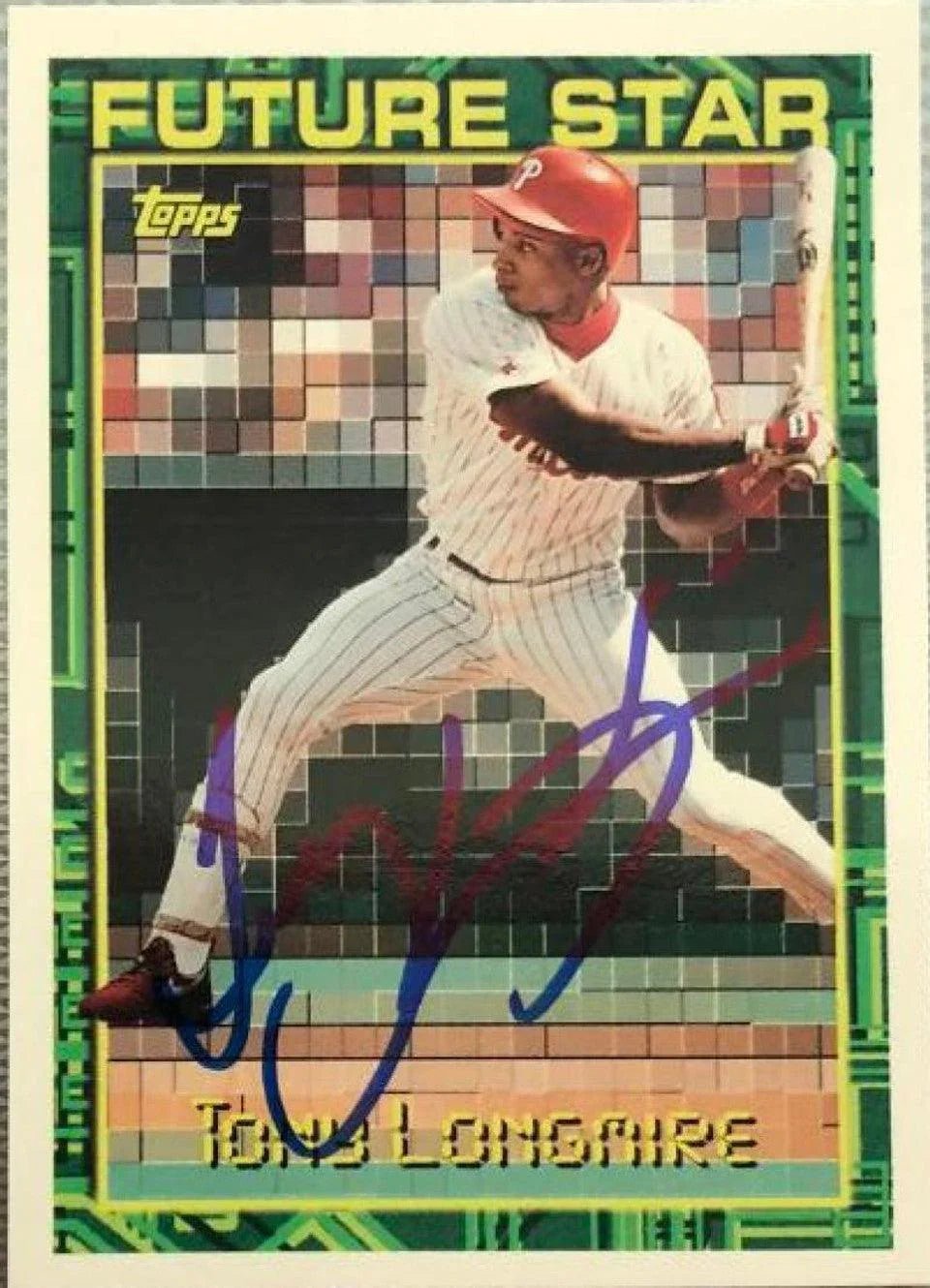Tony Longmire Signed 1994 Topps Baseball Card - Philadelphia Phillies
