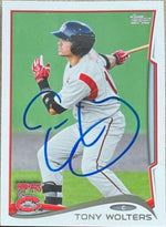 Tony Wolters Signed 2014 Topps Pro Debut Baseball Card - Carolina Mudcats - PastPros