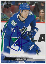 Tyler Myers Signed 2022-23 Upper Deck Hockey Card - Vancouver Canucks